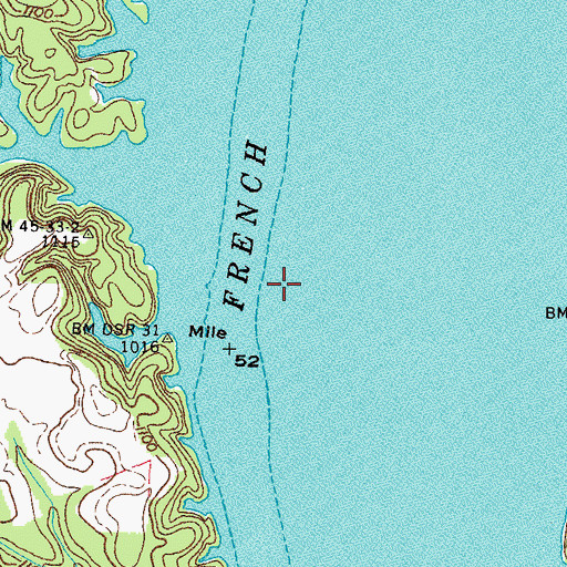 Topographic Map of Beaver Dam (historical), TN