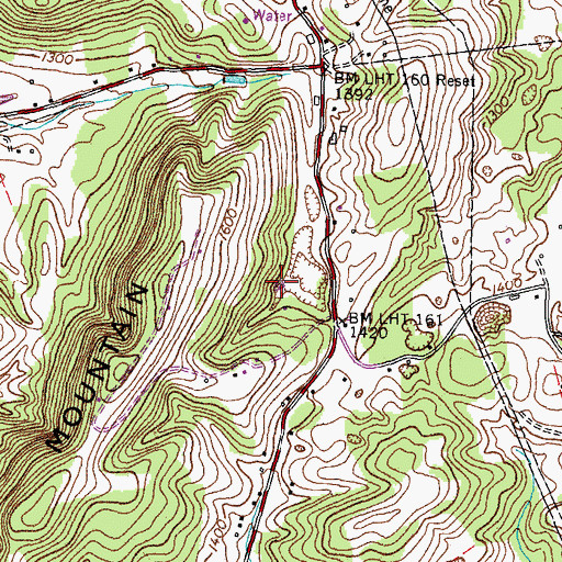 Topographic Map of Foust Pond (historical), TN