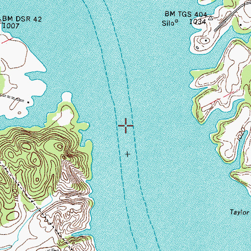 Topographic Map of Indian Walk Shoals, TN