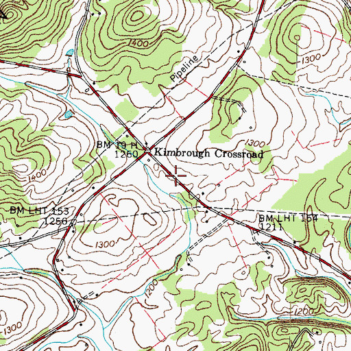 Topographic Map of Interchange 4, TN