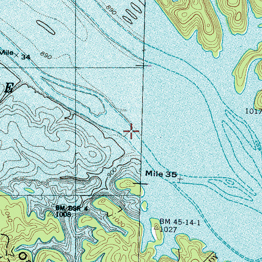 Topographic Map of Stokley Ferry (historical), TN