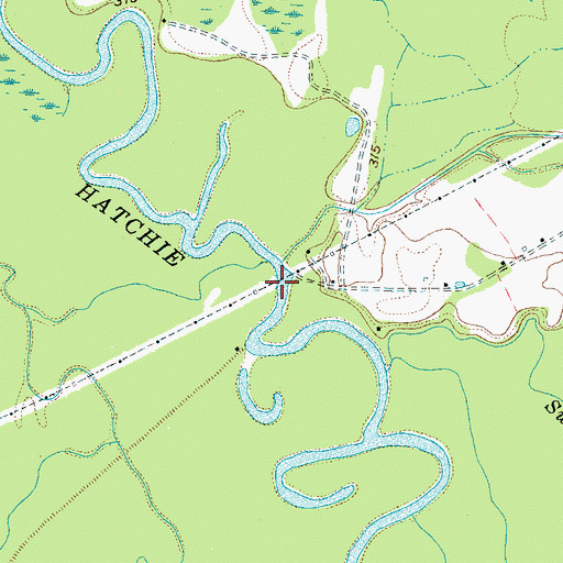 Topographic Map of McCartys Ferry (historical), TN