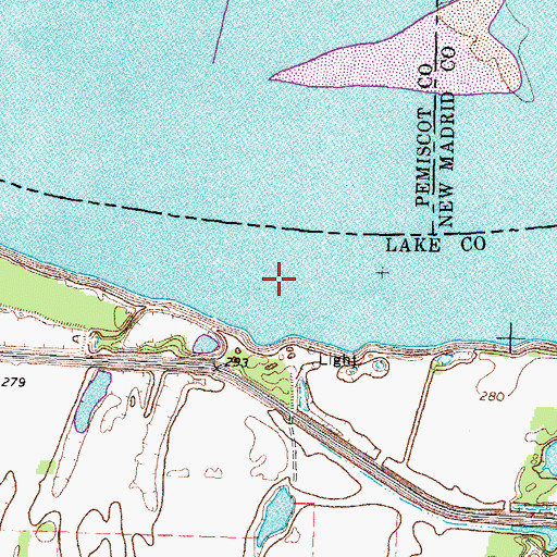 Topographic Map of Alaska Light Bar, TN