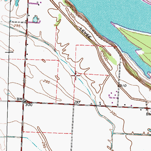 Topographic Map of Cook Pond (historical), TN