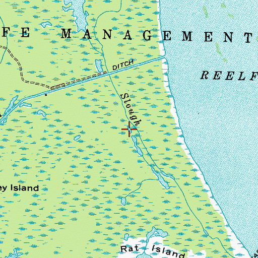 Topographic Map of Coot Slough, TN