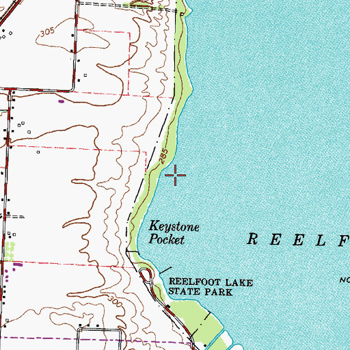 Topographic Map of Lambs Bar, TN
