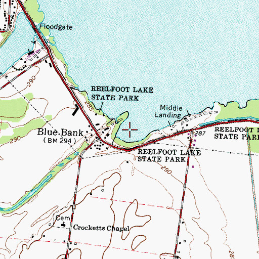 Topographic Map of Lids Pocket, TN