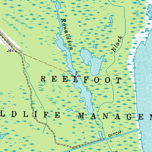 Topographic Map of Staen Hole, TN