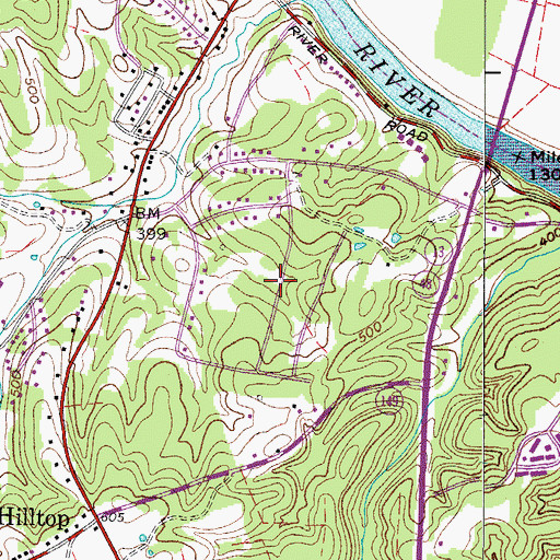 Topographic Map of Cumberland View, TN