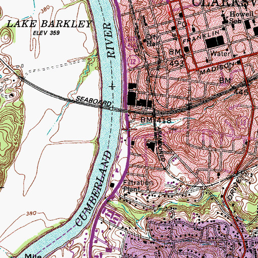 Topographic Map of Gallows Hollow, TN