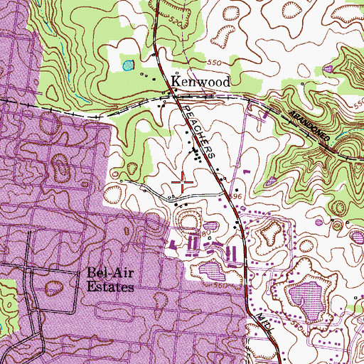 Topographic Map of Northwood Terrace, TN