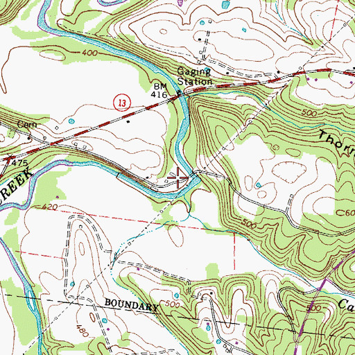 Topographic Map of Sailors Rest (historical), TN