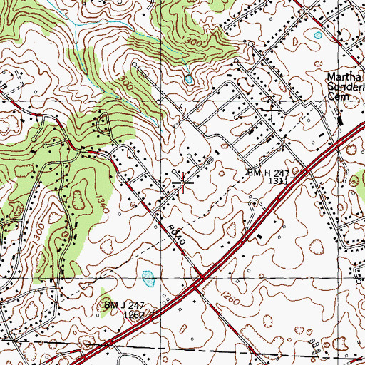 Topographic Map of Briarcliff View, TN