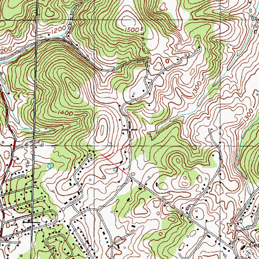 Topographic Map of Depew Addition, TN