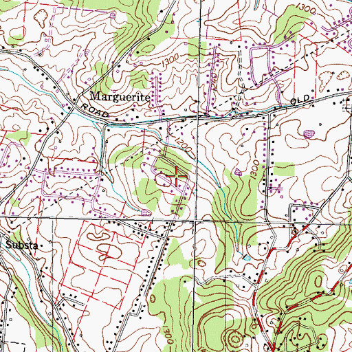 Topographic Map of East Ridge, TN