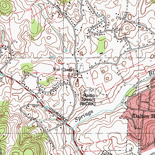 Topographic Map of Kilgore Subdivision, TN