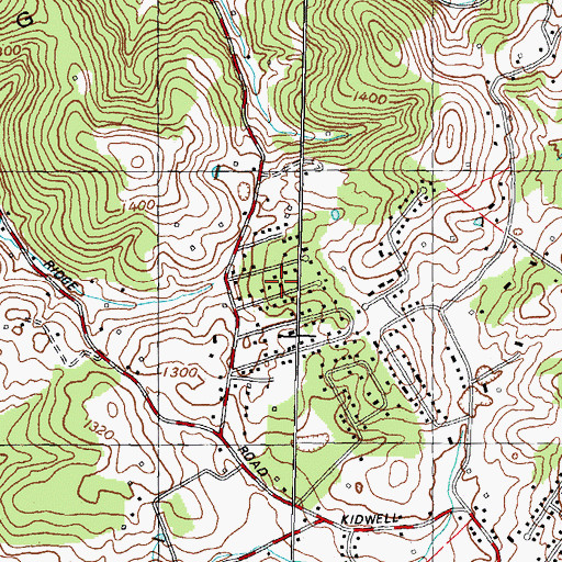 Topographic Map of Quail Hollow, TN