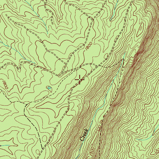 Topographic Map of Bonneville (historical), TN