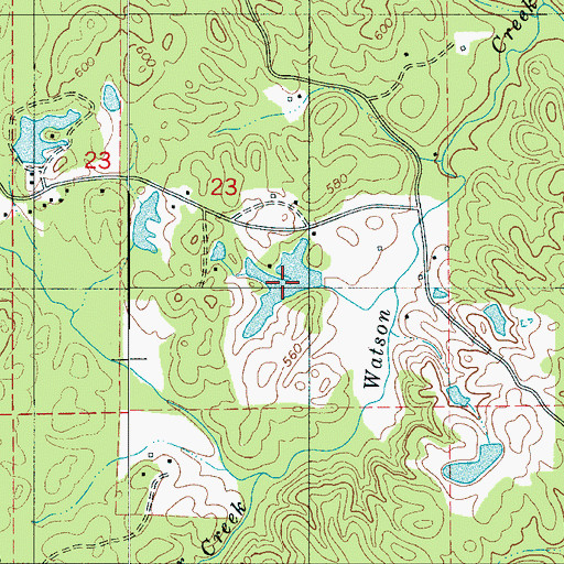 Topographic Map of Gilberts Lake, AL