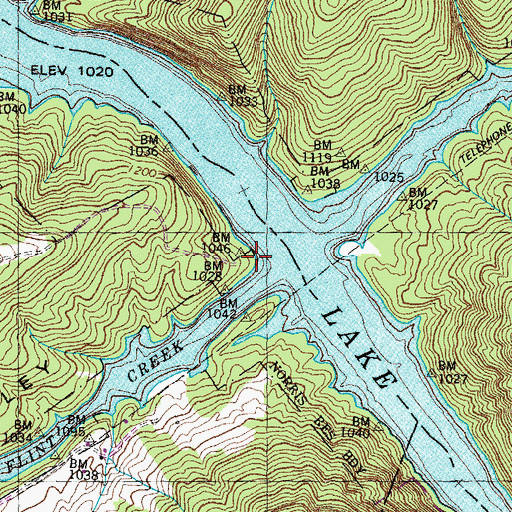 Topographic Map of Haynes (historical), TN