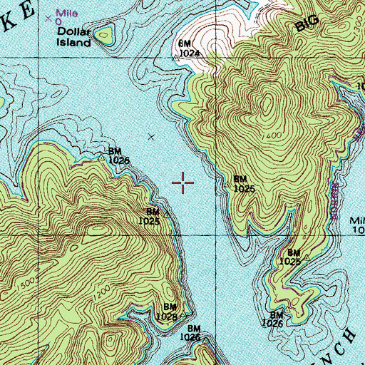 Topographic Map of Sharps Ford (historical), TN