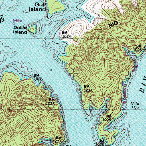 Topographic Map of Sill (historical), TN