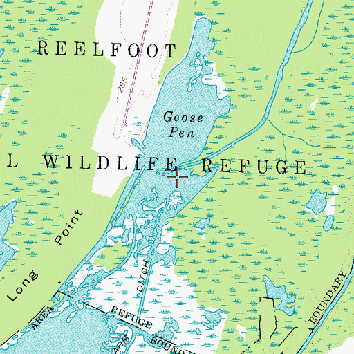 Topographic Map of Glover Basin, TN