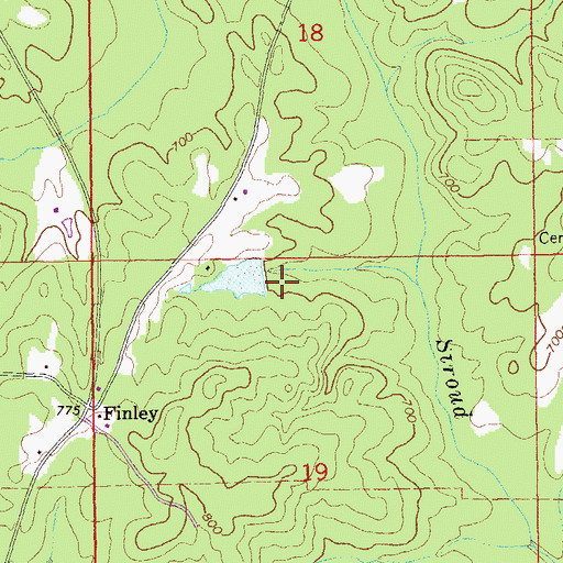 Topographic Map of Langley Dam, AL