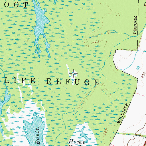 Topographic Map of Long Pond, TN