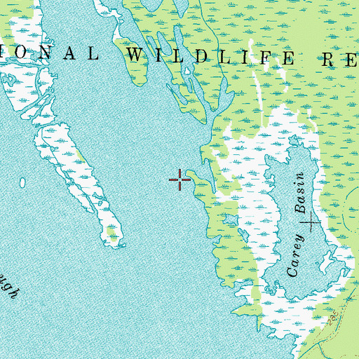 Topographic Map of Snaggy Bar, TN