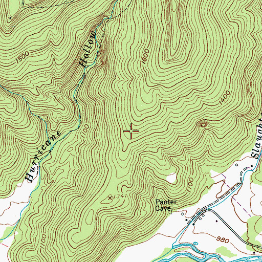 Topographic Map of Knowles Ridge, TN