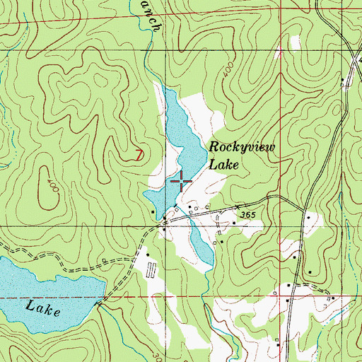Topographic Map of Pearson Lake Dam, AL
