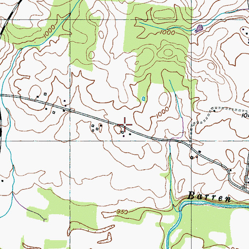 Topographic Map of New (historical), TN
