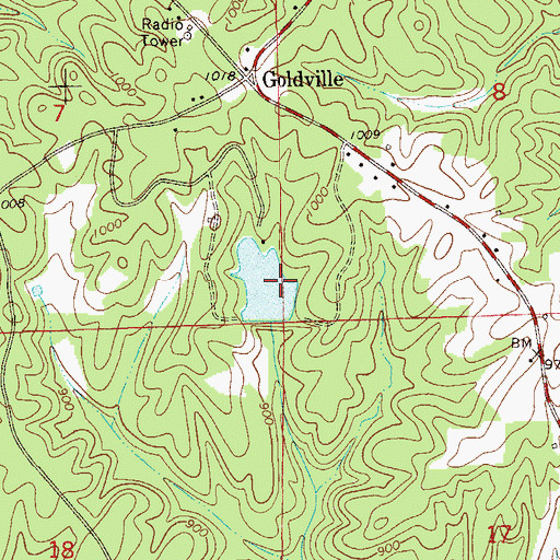 Topographic Map of Patterson Dam, AL