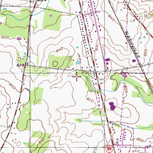 Topographic Map of Highland Rim Terrace, TN