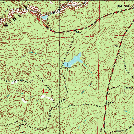 Topographic Map of Kimberly Clark Paper Company Lake Dam, AL
