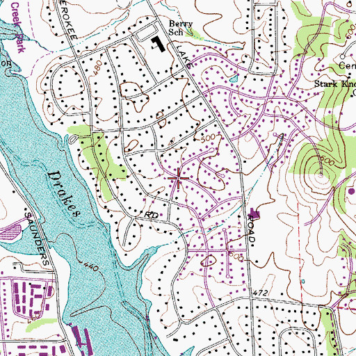 Topographic Map of Sarah Berry Annex, TN