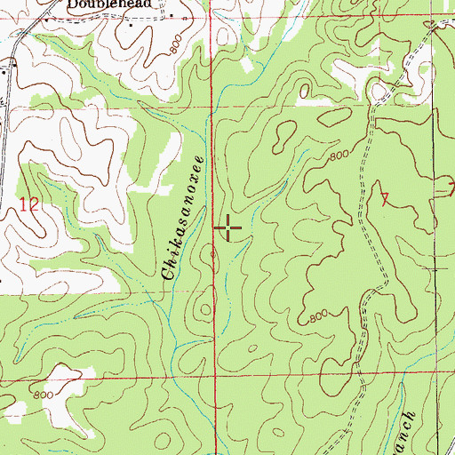 Topographic Map of Brown Lake, AL