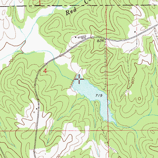 Topographic Map of High Pine Water Shed Dam Number 11, AL