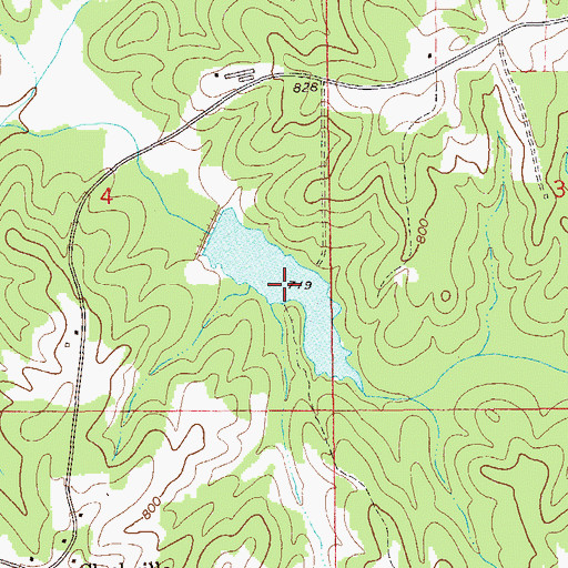 Topographic Map of High Pine Lake Number 11, AL