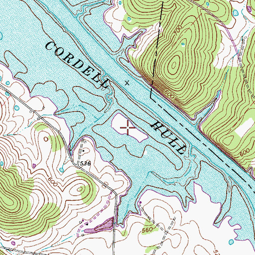 Topographic Map of Sullivans Island, TN