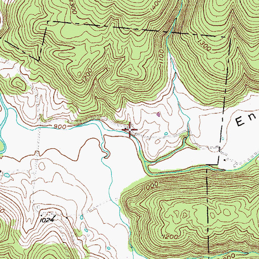Topographic Map of Foot (historical), TN