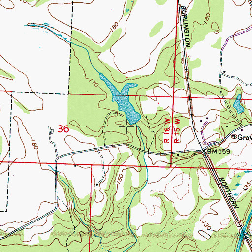 Topographic Map of J S Sommerville Dam, AL