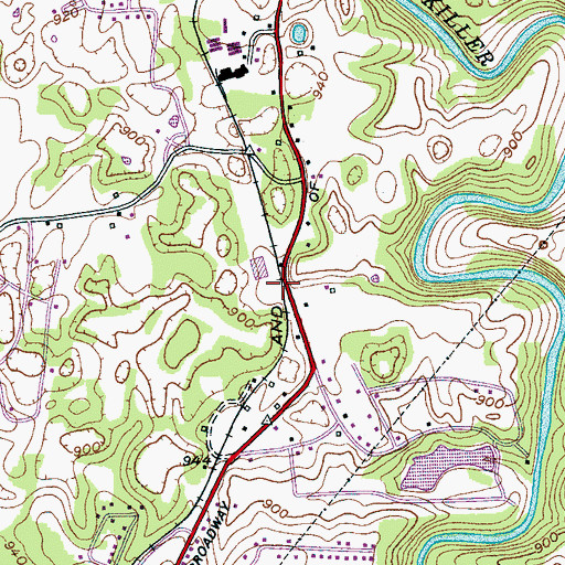 Topographic Map of Methodist (historical), TN