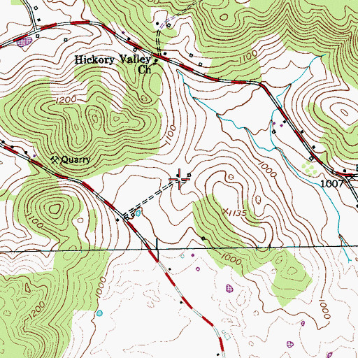 Topographic Map of Perilla (historical), TN