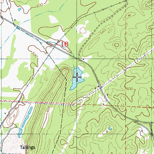 Topographic Map of Salter Lake, AL