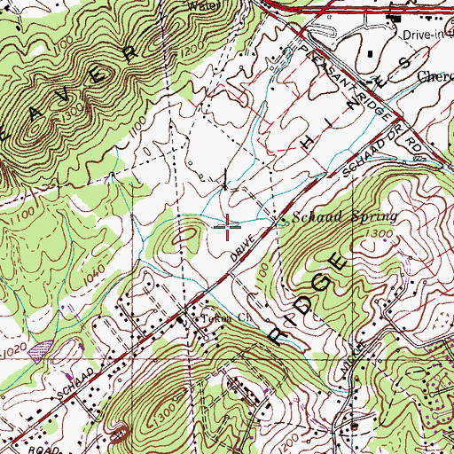 Topographic Map of Chandler Lake (historical), TN