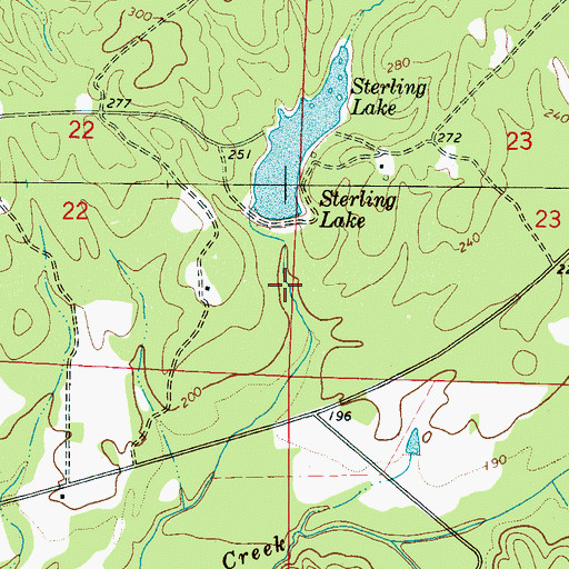 Topographic Map of C S Stirling Junior Dam, AL