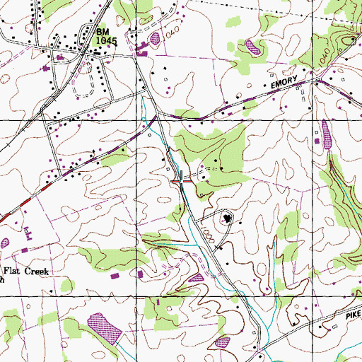 Topographic Map of House Mountain (historical), TN