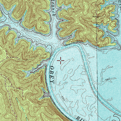 Topographic Map of Dale Bend (historical), TN